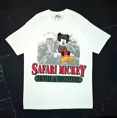 Vintage 90s Jerry Leigh Mickey Mouse Safari Single Stitch T-shirt Tee USA Made  • $35.99