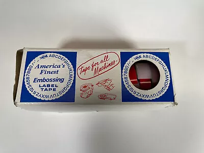 VTG 8 Rolls America’s Finest Embossing Label Tape Made In USA • $25