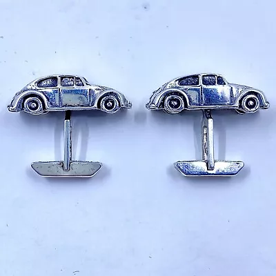 £128.55 • Buy Vintage Sterling VW BUG Cufflinks