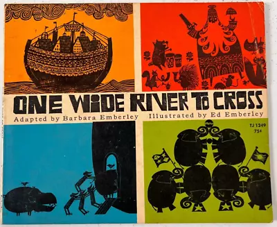 One Wide River To Cross By Barbara Emberley Softcover 1st Printing 1968 Vintage • $5