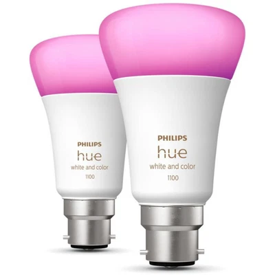 $109.95 • Buy Philips Hue B22 A60 75W Colour Bulb [2 Pack] HUEWCA75WB22BT2PK