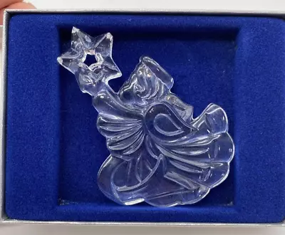 Mikasa Crystal Cherub Star Christmas Ornament Joyous Collection In Box • $4