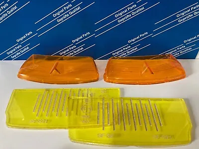 Mercedes W114 W115 Indicator+Fog Lights Scattering Pane Set Orange/Yellow New • $85.13