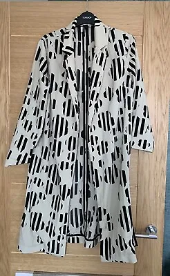 £59.99 • Buy Topshop Kimono Print Duster Blazer Jacket Dress Seen On Beyoncé Bloggers Zara