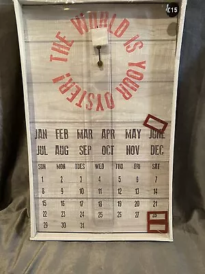 £10 • Buy The World Is Your Oyster Calendar Clock