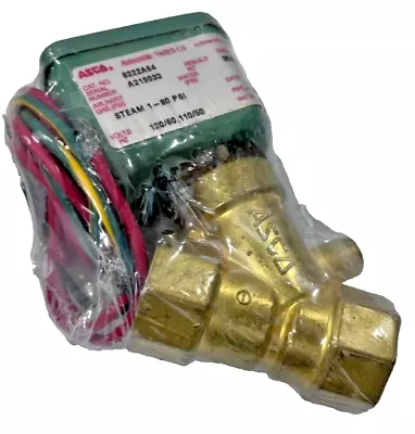 Asco Part No. 8222A64 Steam Solenoid Valve  3/8  120/60 AC 1-80 Psi • $175