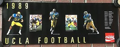 Original 1989 UCLA Bruins Coca-Cola Football 11 1/2 X 31 Poster • $5.93