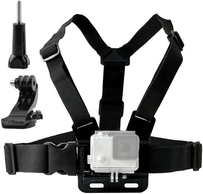 $12.92 • Buy Chest Mount Harness Strap Holder For Gopro Hero 10 9 8 7 6 5 4 DJI OSMO