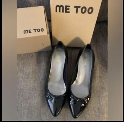 Women’s Me Too Heeled Pumps Size 10 Black In Box Preowned • $10.99