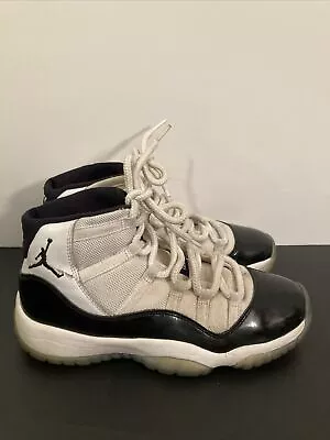 Air Jordan 11 Xi Retro Size 6.5 Y White Black Concord 378038 100 • $49.99