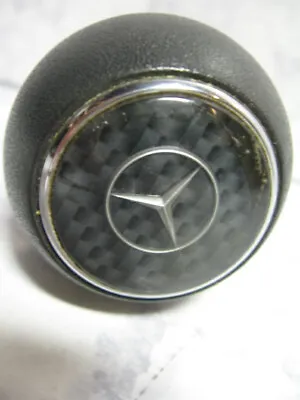 MERCEDES R129 W140 W163 ML W202 W208 W210 Heavy Nylon Sport Shifter Knob Emblem  • $44.90