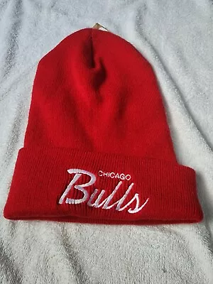 NEW Mitchell And Ness Chicago Bulls Beanie Winter Hat NBA Classic Throwback • $19.99