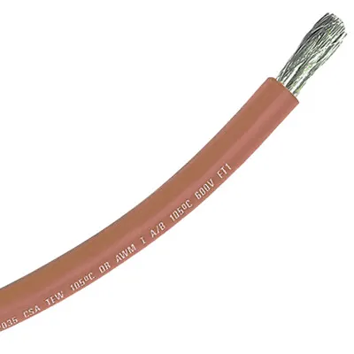 Marine Grade 6 AWG (14mm) X 2’6” Stranded Tinned Copper Primary Wire Cable Brown • $8.95