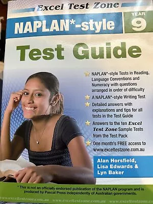 NAPLAN-style Test Pack - Year 9 By Alan Horsfield Lyn Baker Lisa Edwards... • $35