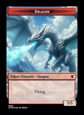 Dragon Token V5 - High Quality Altered Art Custom Cards • $4.99