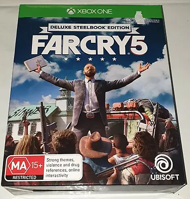 Far Cry 5 - Deluxe SteelBook Edition - XBOX ONE Game (2018) W/ Soundtrack + Map • $39.99