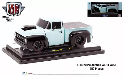 Chase 1956 FORD F-100 PICKUP TRUCK LIGHT BLUE 1/24 DIECAST BY M2 40300-115 A • $13.50