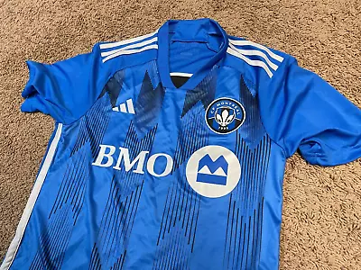 Size Large Montreal Impact Blue Men's Soccer Jersey HY4495 • $54.95