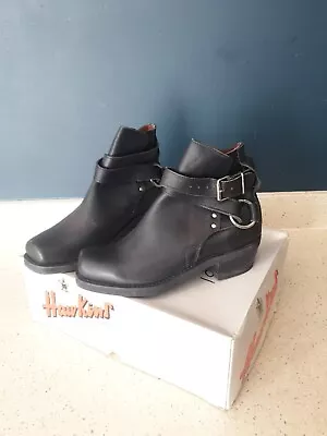 £70 • Buy Rare Vintage Hawkins Boots *UK Size 7* Biker Alternative Rock GT 5341 NOS
