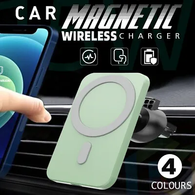 15W Fast Car Vent Mount Holder Wireless Charger For IPhone MagSafe 15 14 13 Pro • $19.95