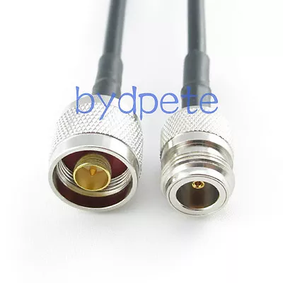 N Type Male To Female Jack Plug RF LMR195 Low Loss Coaxial Coax Cable 3ft 1M  • $4.93