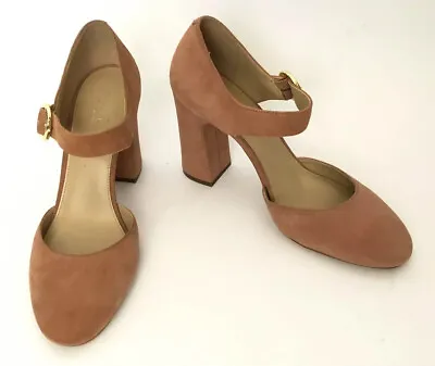 Michael Michael Kors Women Shoes Size 38.5 New Nude Suede Mary Jane • $55