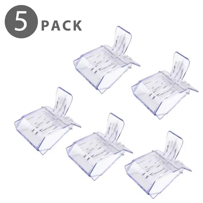 5Pcs Queen Bee Cage Transparent Plastic Clip Catcher Trap Box For Beekeeping • $10.52
