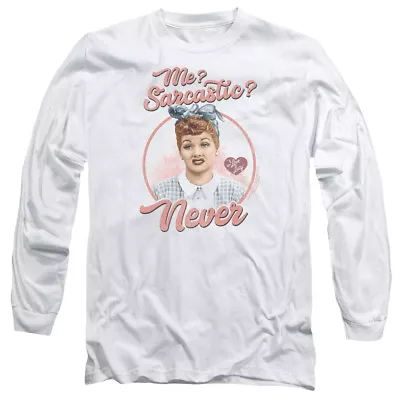 I LOVE LUCY SARCASTIC Licensed Men's Long Sleeve Graphic Tee Shirt SM-3XL  • $29.98