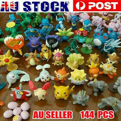 $57.95 • Buy 144 Pokemon Action Figures Toy Cake Topper Display Set Decor Gift 3CM TOP QUALIT