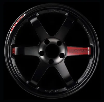 4 X Volk Racing TE37 SL Wheel Rays Engineering Rim Decal Sticker Red Ultra XT • $19.30