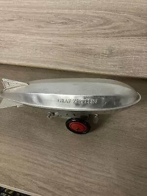 Vintage  Aluminum Graf Zeppelin Airship Collector Wind Up Toy Tin Blimp ‼️ • $19.99