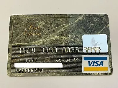 First National Bank South Dakota Visa Credit Card First Edition Expired In 2001 • $26.99