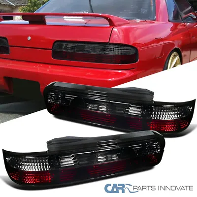 Red/Smoke Fits 1989-1994 240SX S13 Coupe Tail Lights Brake Lamps Left+Right • $80.95