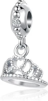 Pandora Charms Bracelet Princess Queen Crown Charm Silver Jewelry Birthday Gifts • $8.97