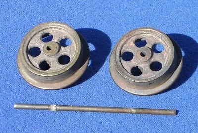 Original Voltamp 2-Inch Gauge Cast Wheels & Axle EX 1900s • $25