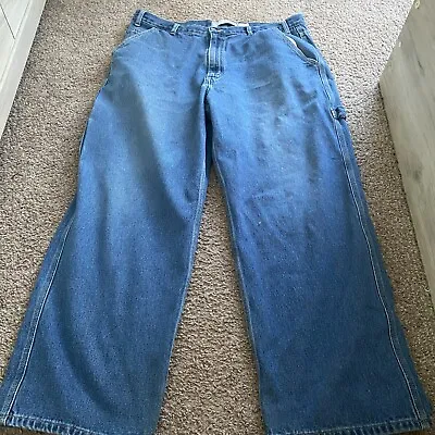 Levi's Mens Vintage Medium Wash Mid Rise Denim Cargo Jeans Size 38x30 • $18