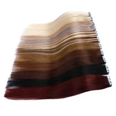 £23.28 • Buy UK CLEARANCE 8A Real Remy Tape In Human Hair Extensions Skin Weft Ombre Balayage