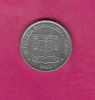 Macau Km513.1 1982 Old Vintage Patica Uncirculated-unc Mint Large Coin • $4.25