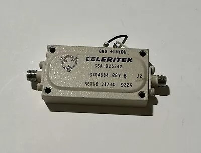 Rf Microwave Frequency Amplifier Csa-925342 Celeritek • $45