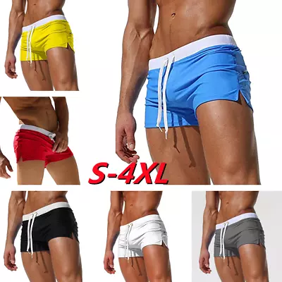 Mens Summer Swim Shorts Swimwear Swimming Trunks Underwear Boxer Briefs Pants • $16.14