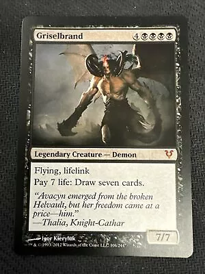 Griselbrand Avacyn Restored NM Black Mythic Rare MAGIC GATHERING CARD • $1.25