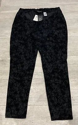 New With Tags! NEXT Black Narrow Legged Maternity Trousers SIZE 16 • £8.90