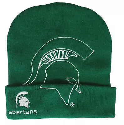 Michigan State Knit Hat Folded Beanie Spartans NCAA Collegiate Cap Unisex VTG • $14.95