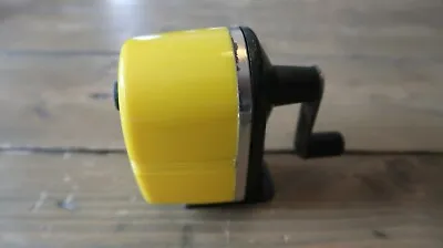 Vintage Sears Yellow Mountable Standard Size Pencil Sharpener • $24