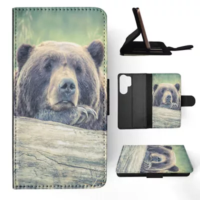 Flip Case For Samsung Galaxy|grizzly Bear Animal Mammal #7 • $19.95