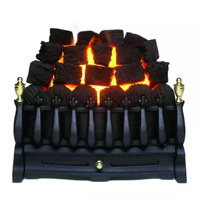 Gas Fire Replacement Coals 20 Ceramic UK Made Best Quality Black Coal • £13.99