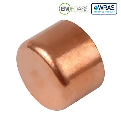 8mm End Feed Cap WRAS Approved Copper Fittings • £2.38