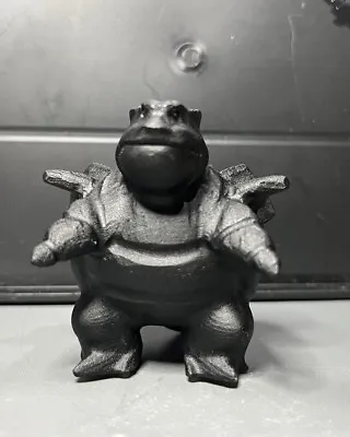 Black Obsidian Blastoise Pokemon Carving- Amazing Game Like Details- 60mm Tall • $25