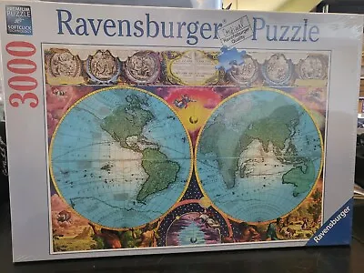 *New Sealed* Ravensburger 3000 Piece Jigsaw Puzzle 170746 Antique Map Old World • $20.47
