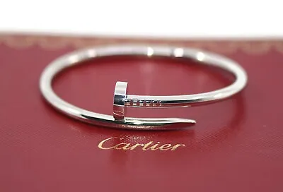 Cartier Juste Un Clou 18K White Gold Bracelet Size 16 • $6000